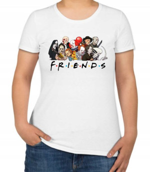 T-shirt Koszulka Biała Friends Przyjaciele M