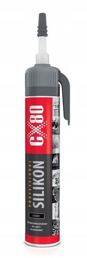 Silikon Profesional Premium Czarny 210g Cx-80