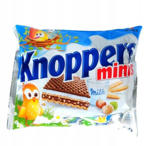 Knoppers minis wafelki nadziewane 200g
