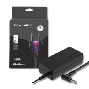 Qoltec Zasilacz Do Hp 65W | 19.5V | 3.33A | 4.5*3.0+Pin | +Kabel Zasilający