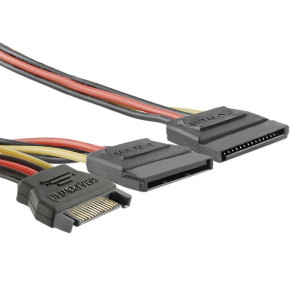 Qoltec Kabel Rozgałęziacz Sata Męski | 2Xżeński | 0.2M