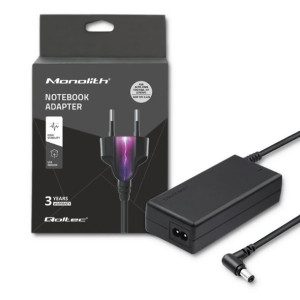 Qoltec Zasilacz 65W | 19V | 3.42A | 5.5*2.5 | +Kabel Zasilający