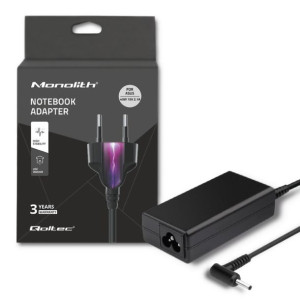 Qoltec Zasilacz Do Asus 40W | 19V | 2.1A | 2.5*0.7 | +Kabel Zasilający