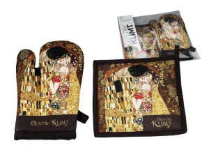 Kpl. Łapka I Rękawica Kuchenna - G. Klimt, Pocałunek (carmani)
