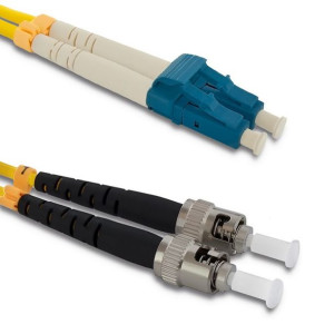 Qoltec Patchcord Światłowodowy Lc/Upc-St/Upc Singlemode 9/125 G652D Duplex