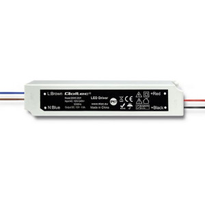 Qoltec Zasilacz Impulsowy Led Ip67 | 20W | 12V | 1.6A | Wodoodporny | Biały