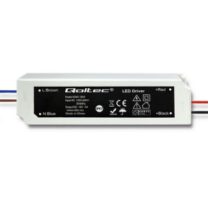 Qoltec Zasilacz Impulsowy Led Ip67 | 36W | 12V | 3A | Wodoodporny | Biały