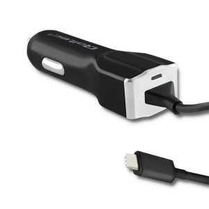 Qoltec Ładowarka Samochodowa 12-24V | 15W | 5V | 3A | Kabel Usb Typ C