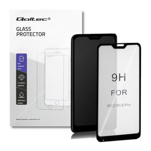 Qoltec Hartowane Szkło Ochronne Premium Do Xiaomi A2 Lite | 6D | Czarne