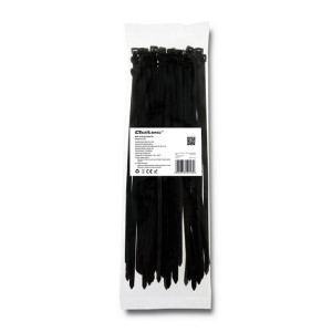 Qoltec Opaski Zaciskowe/Trytytki | 7.2*300Mm | Nylon Uv | Czarne