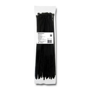 Qoltec Opaski Zaciskowe/Trytytki | 7.2*350Mm | Nylon Uv | Czarne