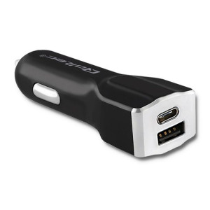 Qoltec Inteligentna Ładowarka Samochodowa 12-24V 27W 5V 3A Usb 2.0 Usb TypC