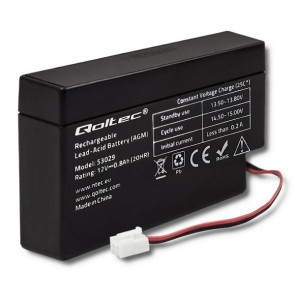 Qoltec Akumulator Agm | 12V | 0.8Ah | Max. 12A