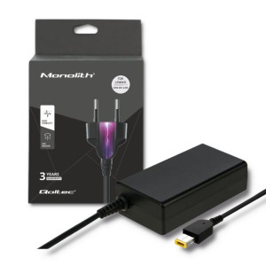 Qoltec Zasilacz Do Lenovo 65W 20V 3.25A Slim Tip+Pin| +Kabel Zasilający