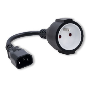 Qoltec Adapter Iec 320 C14/ French | 0.15M