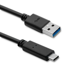 Qoltec Kabel Usb 3.1 Typ C Męski | Usb 3.0 A Męski | 1.8M | Czarny