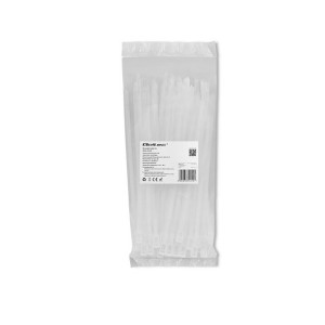 Qoltec Opaski Zaciskowe Wielorazowe/Trytytki | 4.8*200Mm | Nylon Uv | Białe