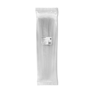 Qoltec Opaski Zaciskowe Wielorazowe/Trytytki | 7.2*450Mm | Nylon Uv | Białe