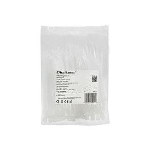 Qoltec Opaski Zaciskowe/Trytytki | 3.6*100Mm | Nylon Uv | Białe