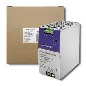 Qoltec Przemysłowy Zasilacz Na Szynę Din | 240W | 24V | 10A