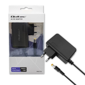 Qoltec Zasilacz Wtyczkowy 19W | 9V | 2.1A | 5.5*2.5