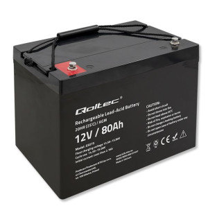 Qoltec Akumulator Agm | 12V | 80Ah