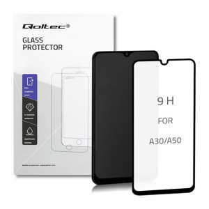 Qoltec Hartowane Szkło Ochronne Premium Do Samsung Galaxy A30S | 6D Czarne