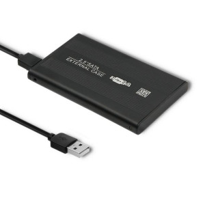 Qoltec Aluminiowa Obudowa/Kieszeń Do Dysków Hdd/Ssd 2.5" Sata3 Usb 2.0 Czar