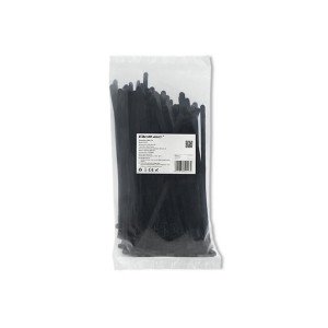 Qoltec Opaski Zaciskowe Wielorazowe/Trytytki | 7.2 * 200Mm Nylon Uv Czarne