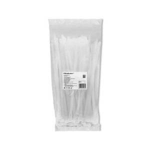 Qoltec Opaski Zaciskowe Wielorazowe/Trytytki | 7.2 * 250Mm | Nylon Uv Białe