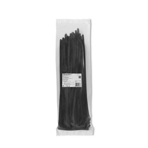 Qoltec Opaski Zaciskowe Wielorazowe/Trytytki | 7.2 * 350Mm Nylon Uv Czarne