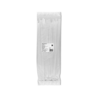 Qoltec Opaski Zaciskowe Wielorazowe/Trytytki | 7.2 * 350Mm | Nylon Uv Białe