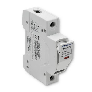 Qoltec Podstawa Bezpiecznikowa Z Diodą + Bezpiecznik Dc| 1P|1000V 20A 10X38