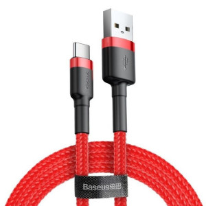 Kabel Usb Do Usb-C Baseus Cafule 2A 3M (Czerwony)