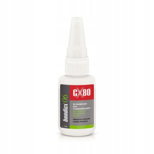 Klej Cyjanoakrylowy Do Tworzyw I Gumy 20g Cx-80
