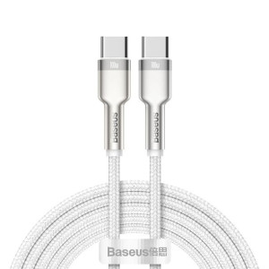 Kabel Usb-C Do Usb-C Baseus Cafule, 100W, 2M (Biały)