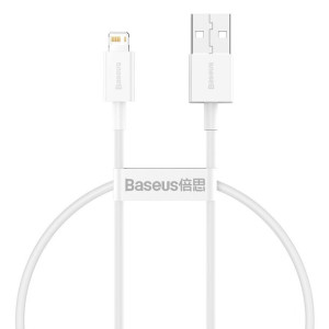 Kabel Usb Do Lightning Baseus Superior Series, 2.4A, 0.25M (Biały)
