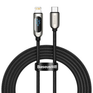 Kabel Usb-C Do Lightning Baseus Display, Pd, 20W, 2M (Czarny)