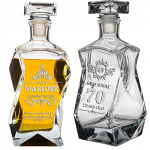 Karafka Szklana Do Whisky Z Grawerem Na Prezent