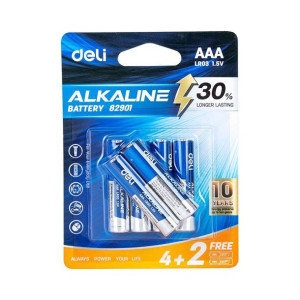 Baterie Alkaliczne Deli Aaa Lr03 4+2 Szt
