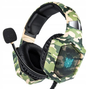 Słuchawki Gamingowe Onikuma K8 RGB Green Camo