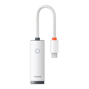 Adapter Sieciowy Baseus Lite Series Usb-C Do Rj45, 100Mbps (Biały)