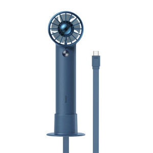 Przenośny Wentylator Ręczny Baseus Flyer Turbine + Kabel Usb-C (Niebieski)