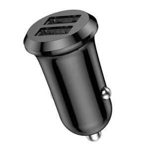 Ładowarka Samochodowa Vipfan C01, 2X Usb, 12W (Czarna)