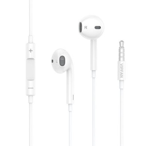 Słuchawki Douszne Przewodowe Vipfan Classic M04 (Białe)