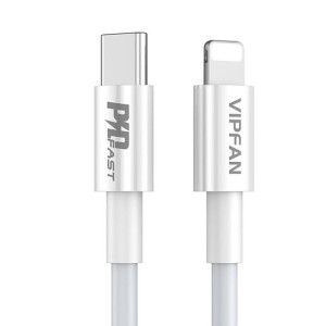 Kabel Usb-C Do Lightning Vipfan P01, 3A, Pd, 2M (Biały)