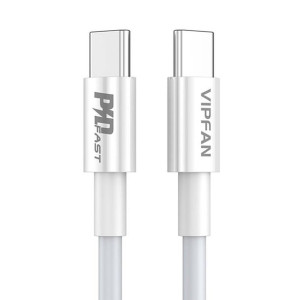Kabel Usb-C Do Usb-C Vipfan P02, 1M (Biały)