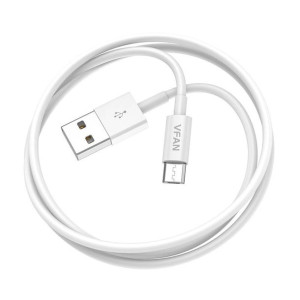Kabel Usb Do Micro Usb Vipfan X03, 3A, 1M (Biały)