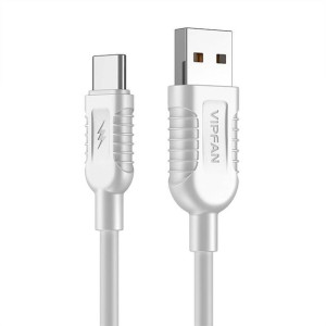 Kabel Usb Do Usb-C Vipfan X04, 5A, 1.2M (Biały)