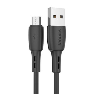 Kabel Usb Do Micro Usb Vipfan Racing X05, 3A, 1M (Czarny)